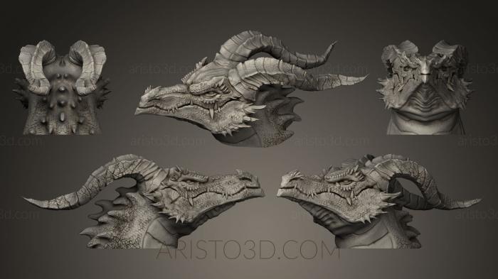 Figurines of griffins and dragons (STKG_0032) 3D model for CNC machine